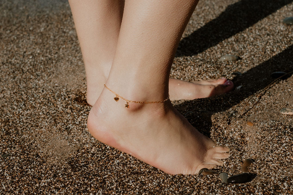 Anklet - Katy B - Charm Paperclip Anklet