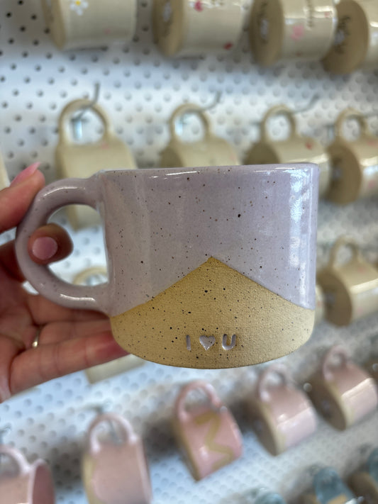 Mug - Pottery #1680 - I ❤️ U