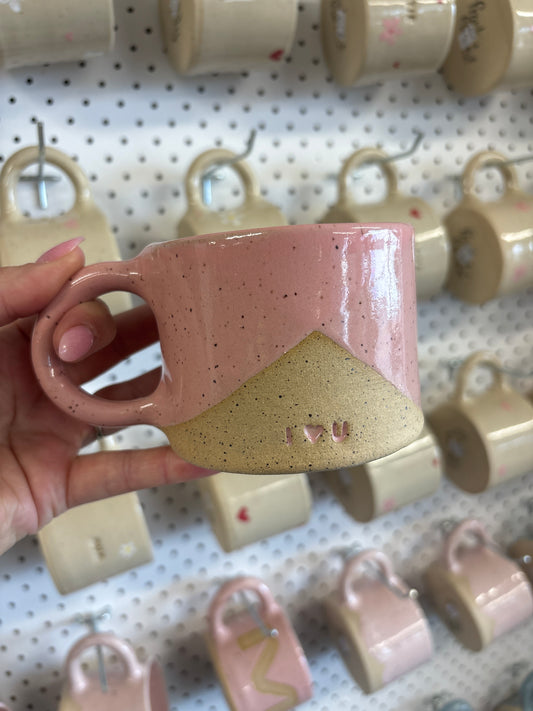 Mug - Pottery #1663 - I ❤️ U