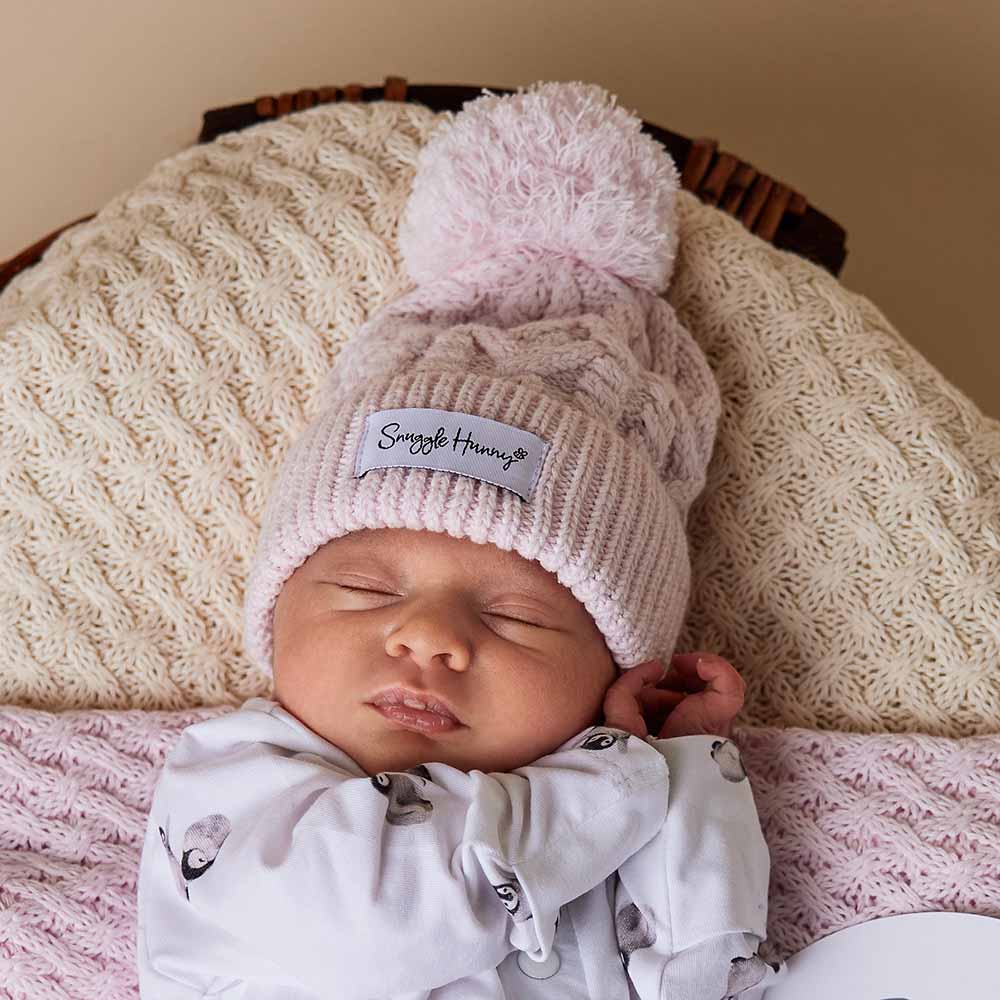 Organic Knit Beanie - Snuggle Hunny - Blush