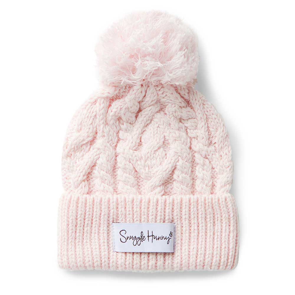 Organic Knit Beanie - Snuggle Hunny - Blush