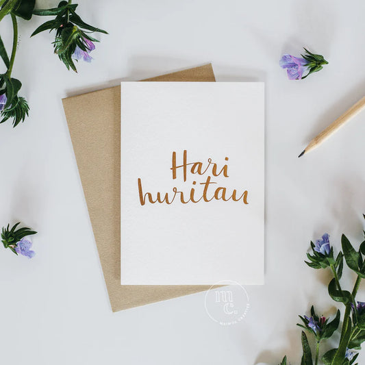 Greeting Card - Hari huritau (Happy Birthday, Happy Anniversary)