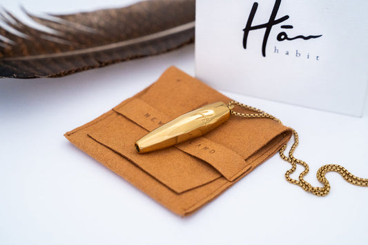 Hā Tool - Anxiety & Stress Relief Necklace - Gold