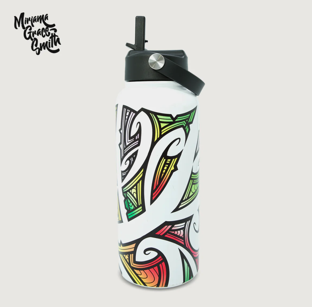 Drink Bottle 1L - Miriama Grace-Smith - Coloured - Moana Road – Journey ...