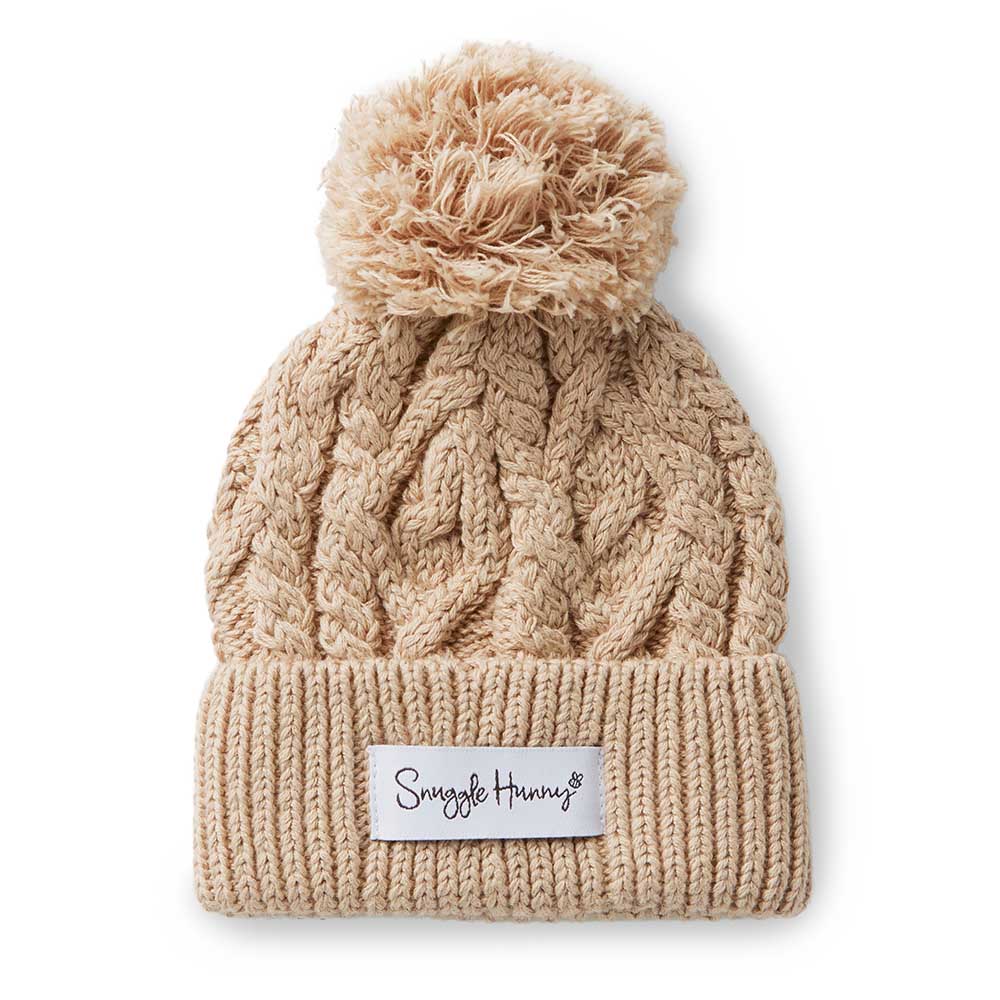 Organic Knit Beanie - Snuggle Hunny - Hazlenut