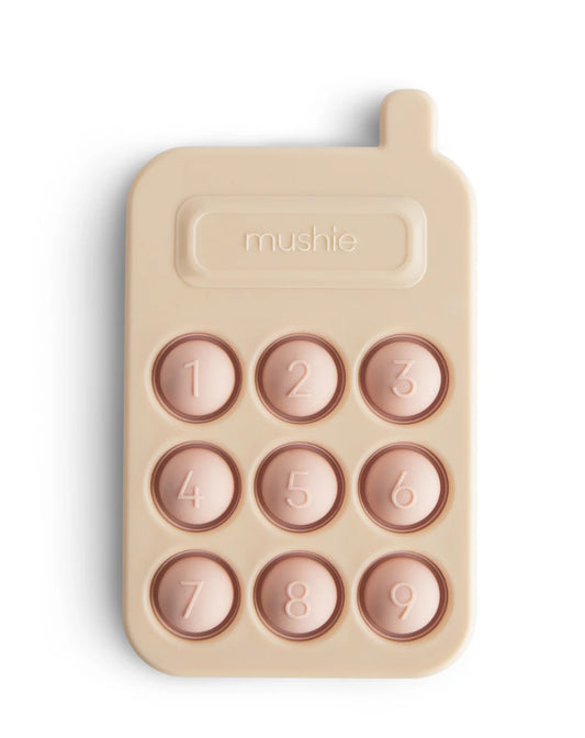 Teether - Mushie - Toy Phone Press - Blush