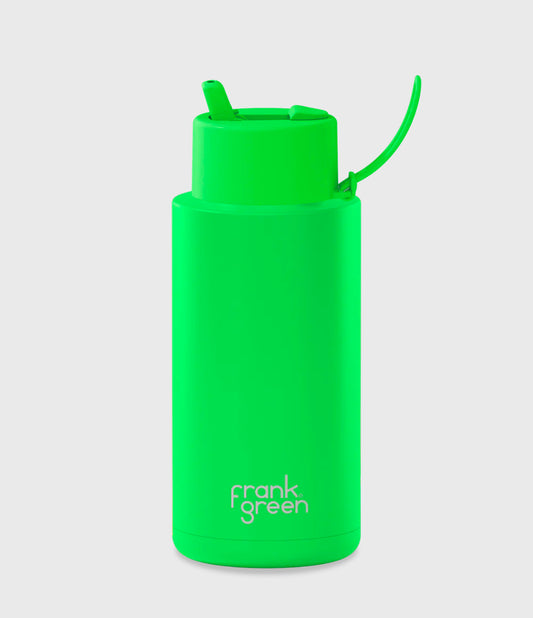 Reusable Bottle - Frank Green - 1ltr - Neon Green