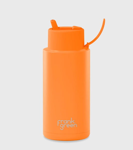 Reusable Bottle - Frank Green - 1ltr - Neon Orange