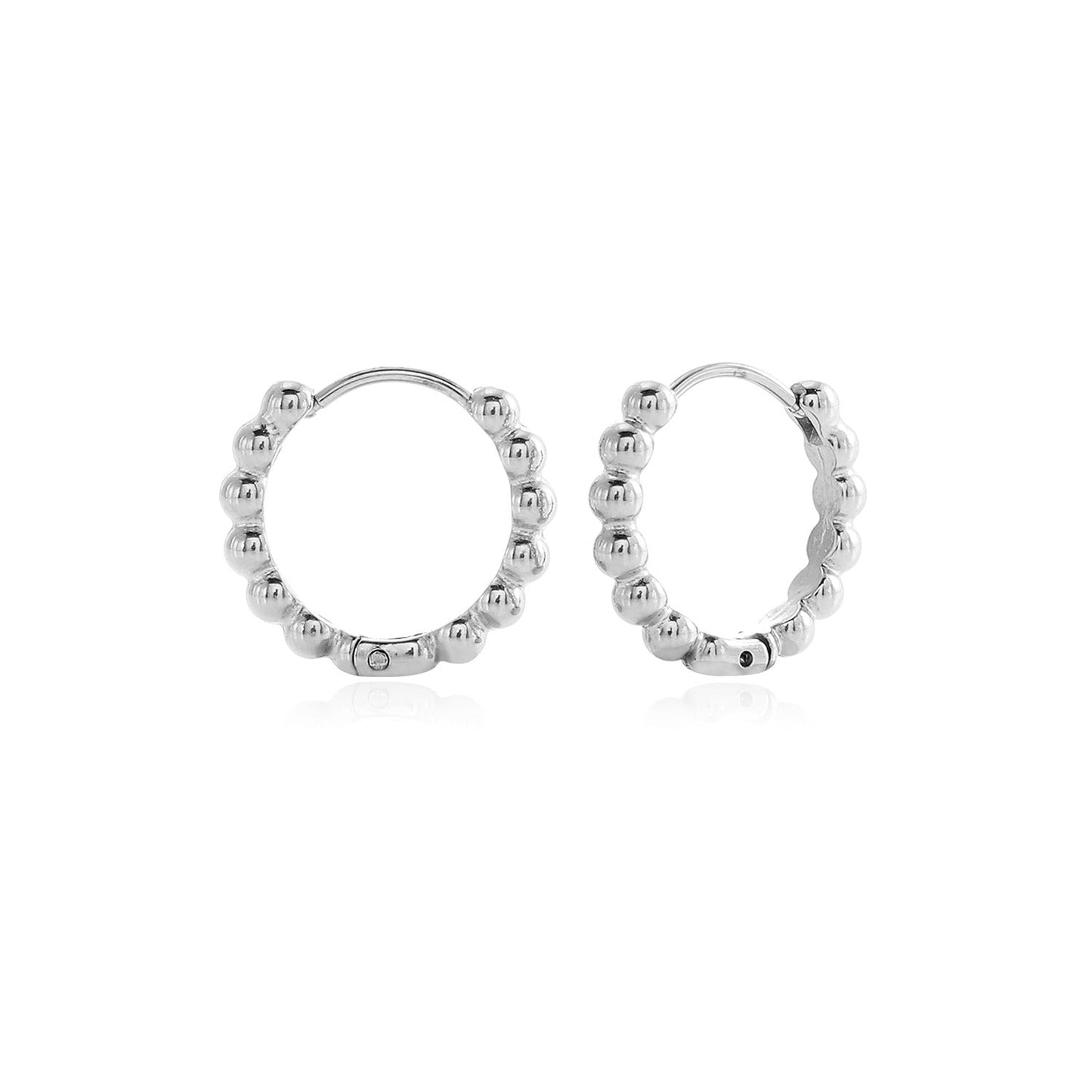 Earrings - Bubble Hoops - Katy B -  Sterling Silver