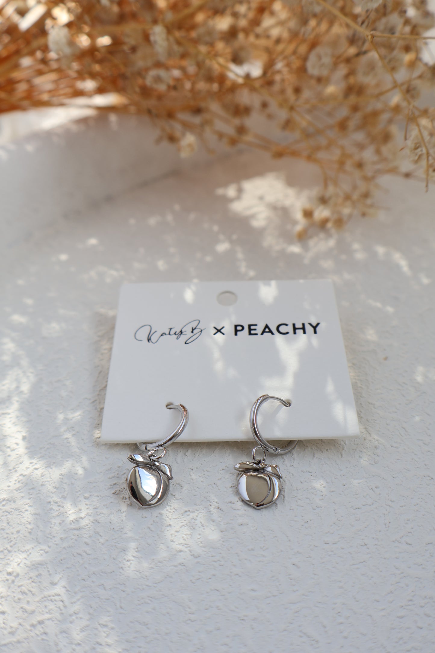 Earrings - Katy B -  Peachy Hoops