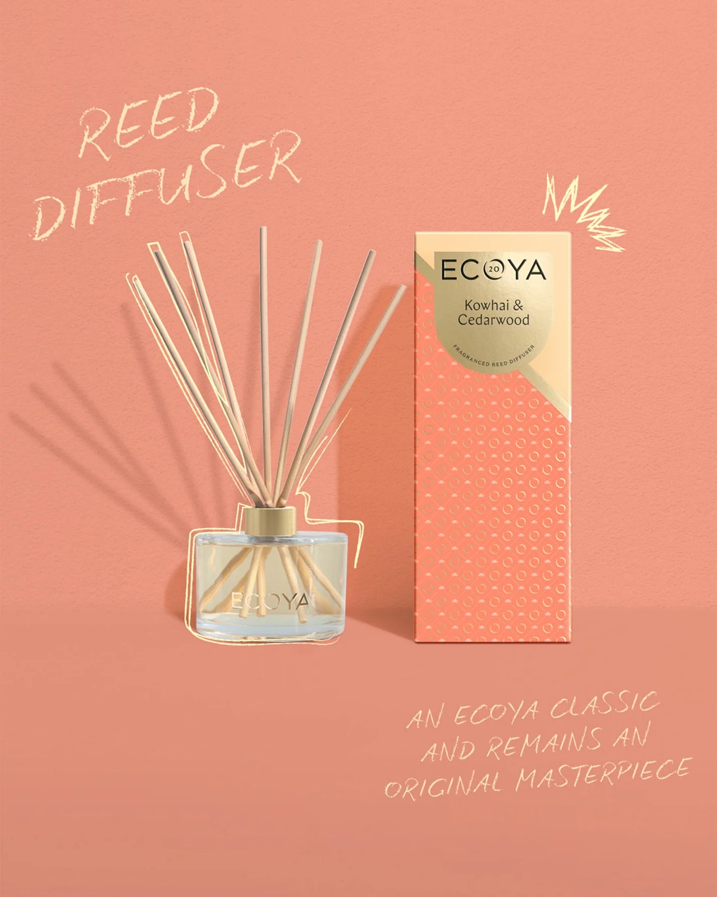 Diffuser - Reed - Ecoya - Kowhai & Cedarwood