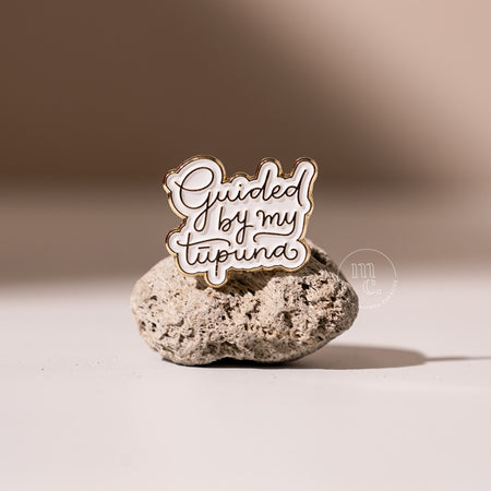 Badge Pin - ‘Guided by my tūpuna' - Enamel