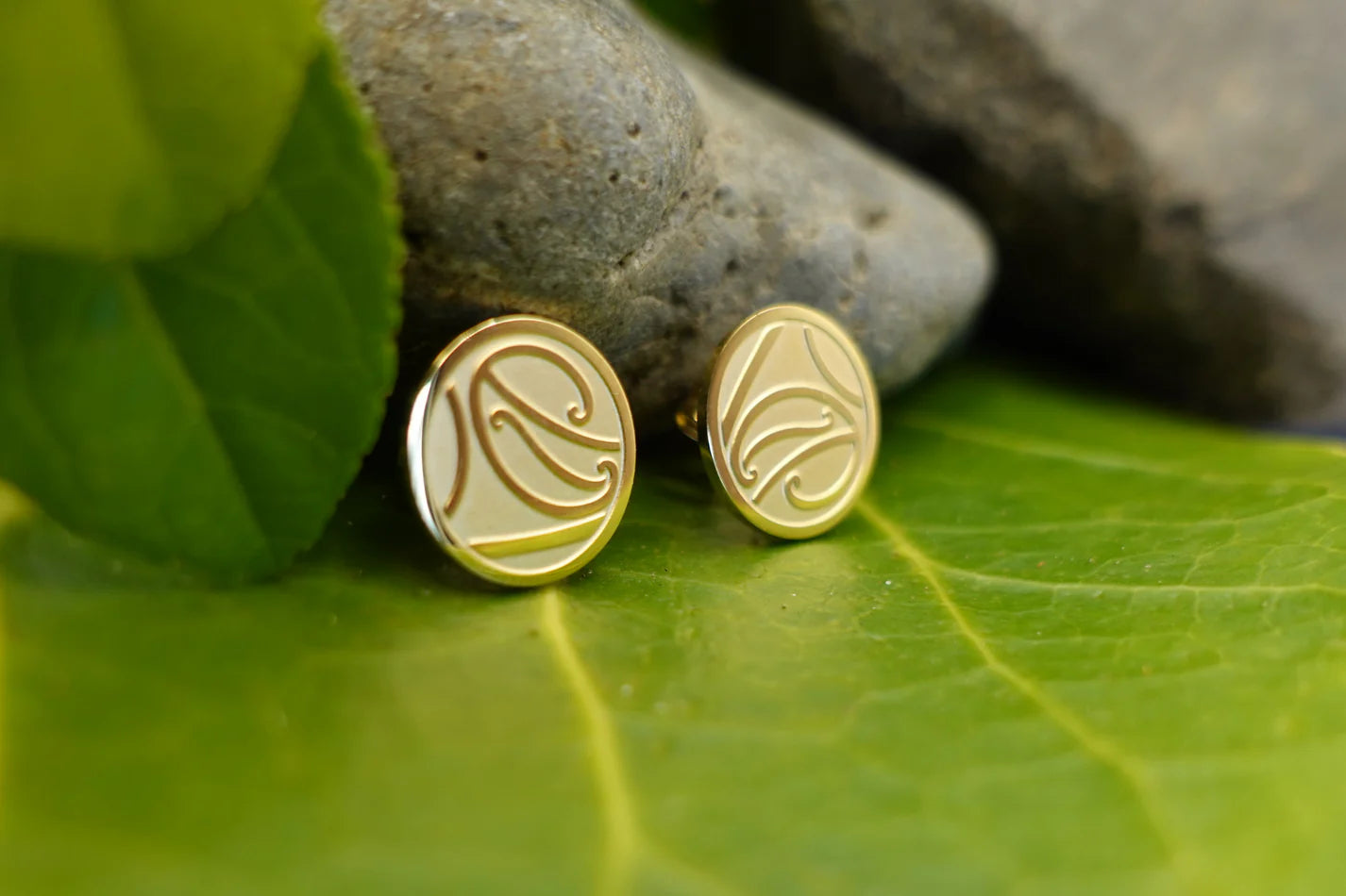 Earrings - Rerehua - Mangopare Studs