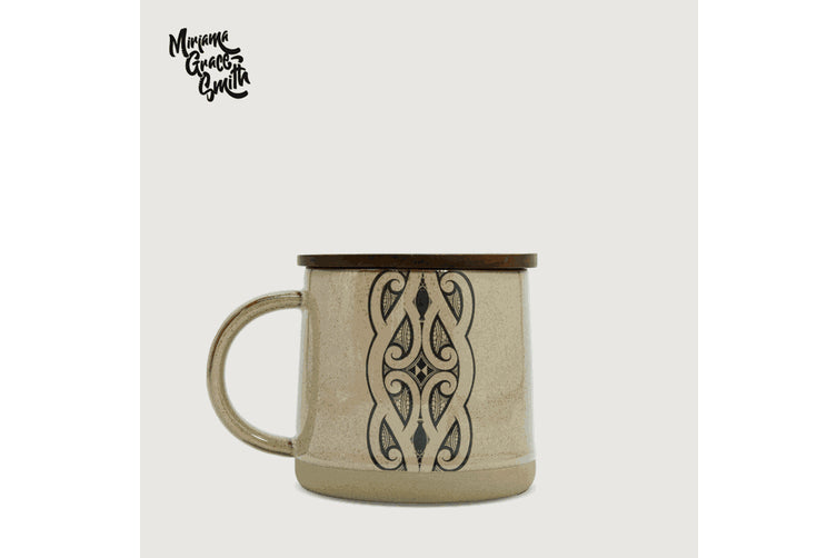 Mug - Glazed Ceramic - Miriama Grace-Smith - Moana Road - BROWN