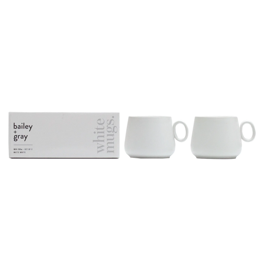 Matte White Mugs (Set)