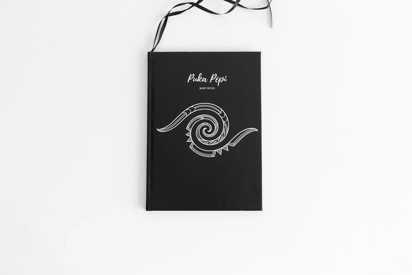 Puka Pepi - Baby Book - Tuhono - Black & Silver