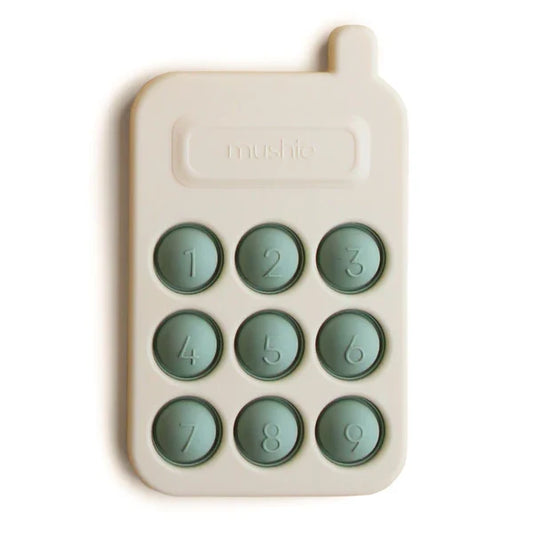 Teether - Mushie - Toy Phone Press - Green