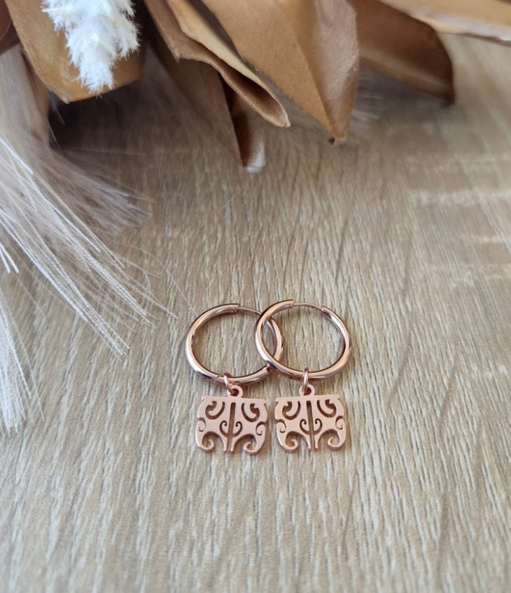 Earrings - Tahuri Made - Moko Kauae