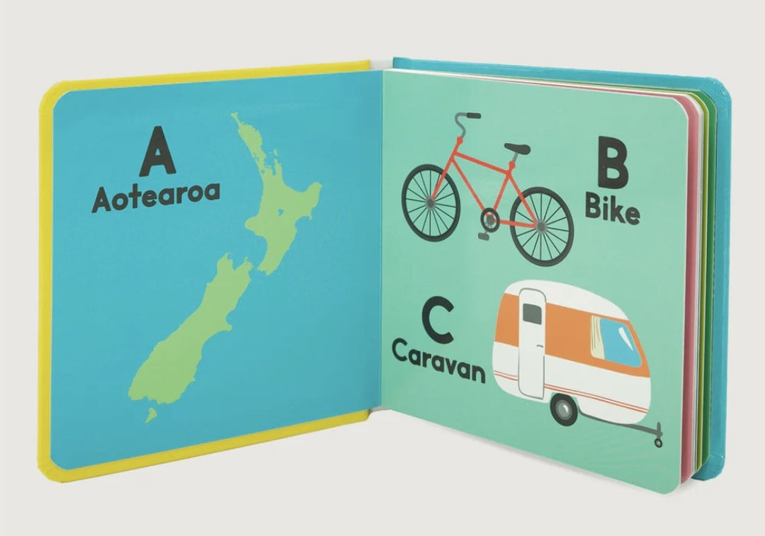 Book - A-Z Of Aotearoa Board Book - Moana Road