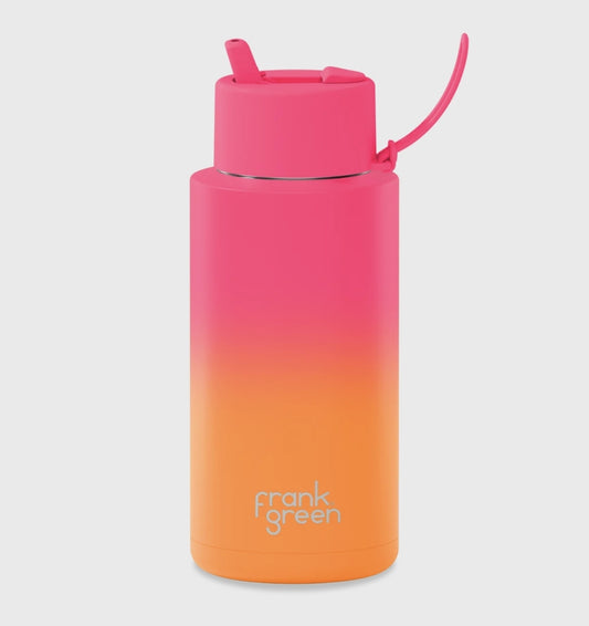 Reusable Bottle - Frank Green - 1ltr - Summer Sunset - Gradient