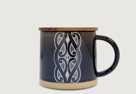 Mug - Glazed Ceramic - Miriama Grace-Smith - Moana Road - NAVY