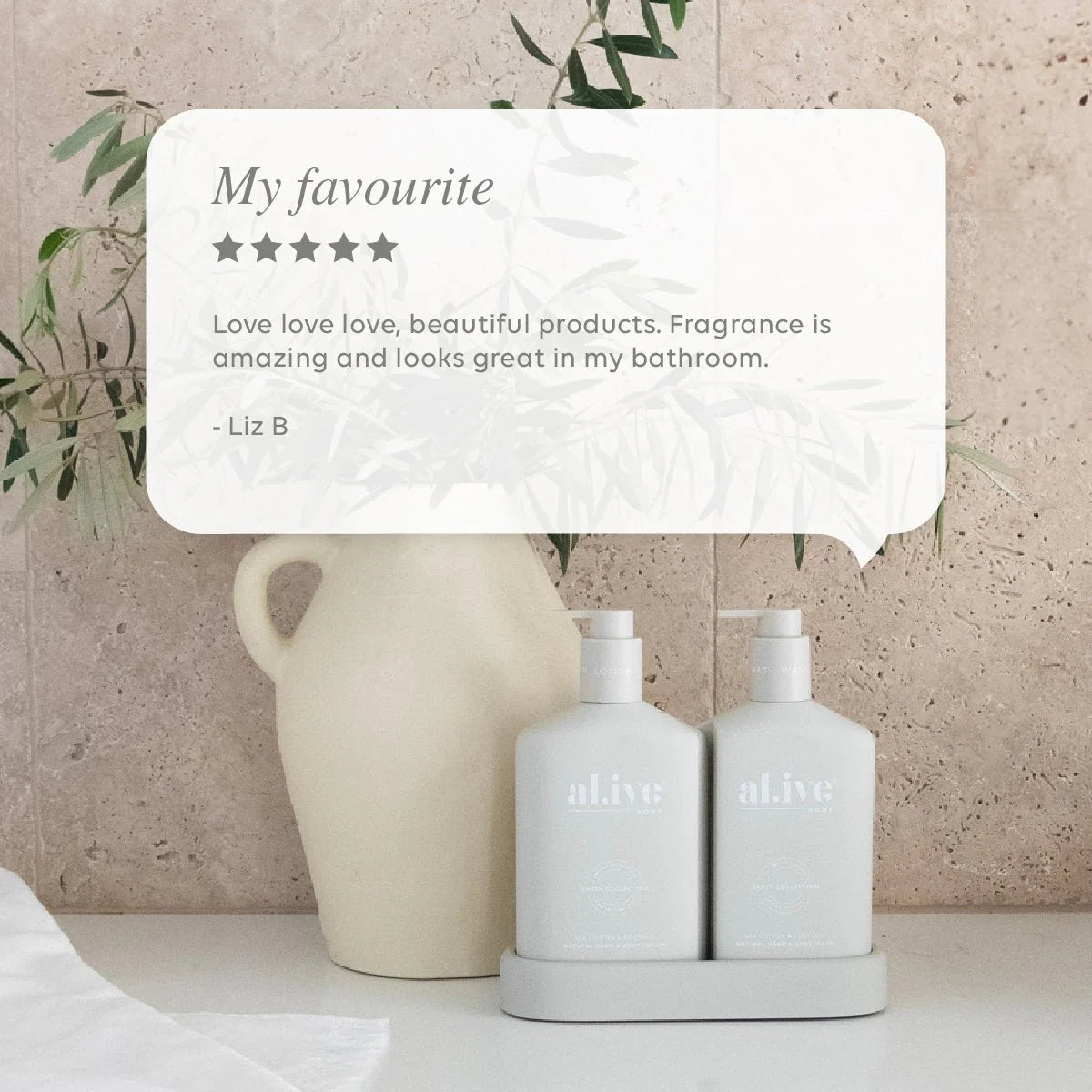 Wash & Lotion Duo - Al.ive - Sea Cotton & Coconut