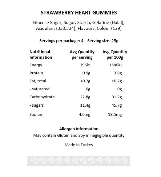 Gummies - Strawberry Hearts