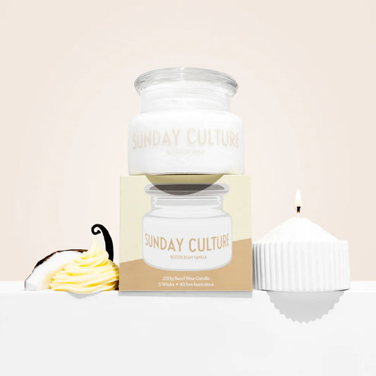 Sand Wax Candle - Buttercream Vanilla - Sunday Culture