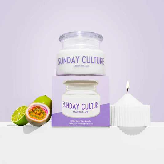 Sand Wax Candle - Passionfruit & Lime - Sunday Culture