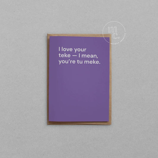 Greeting Card - I love your....