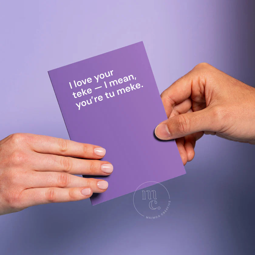 Greeting Card - I love your....