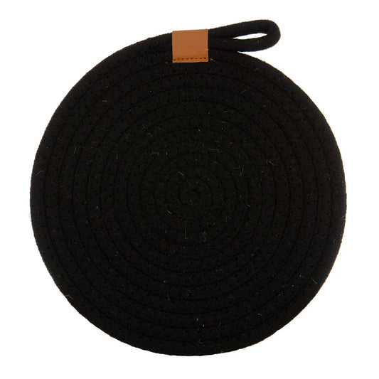 Trivet - Jute - Black