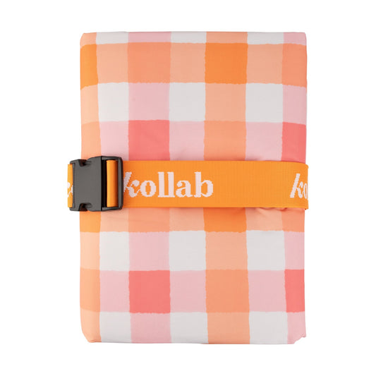 Picnic Mat - Watermelon Peach Check - Kollab