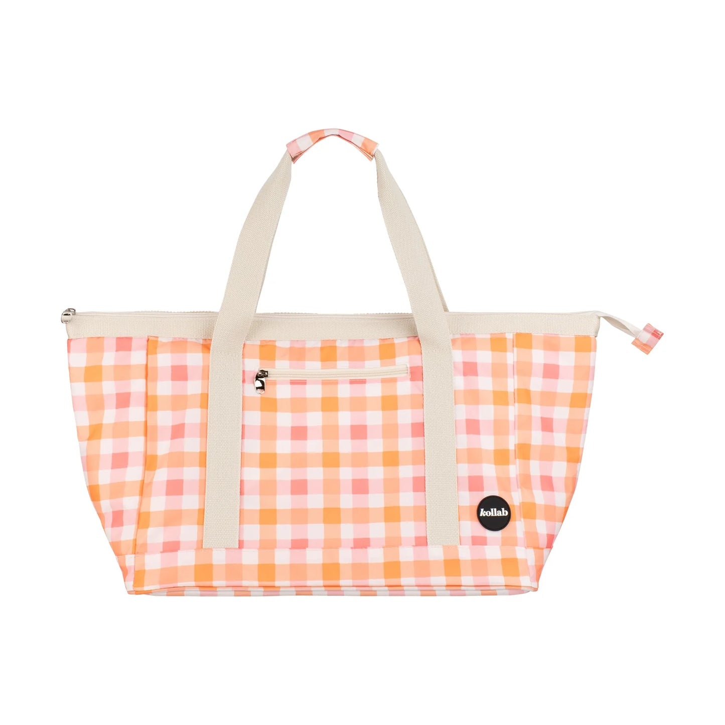 Tote Bag - Watermelon Peach Check - Kollab