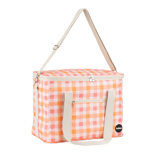 Picnic Bag - Watermelon Peach Check - Kollab