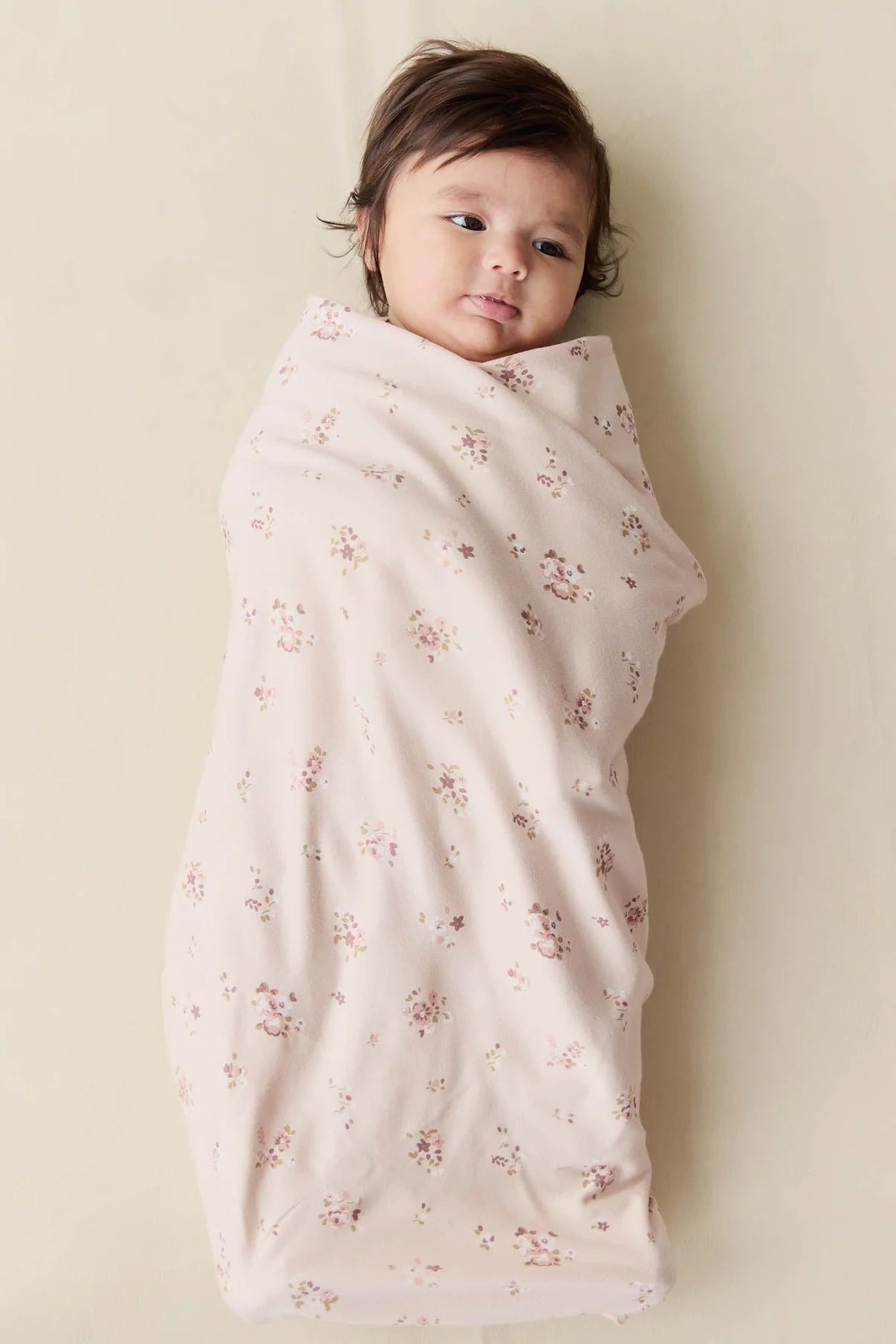 Cotton Wrap Blanket - Petite Fleur Soft Peony - Jamie Kay