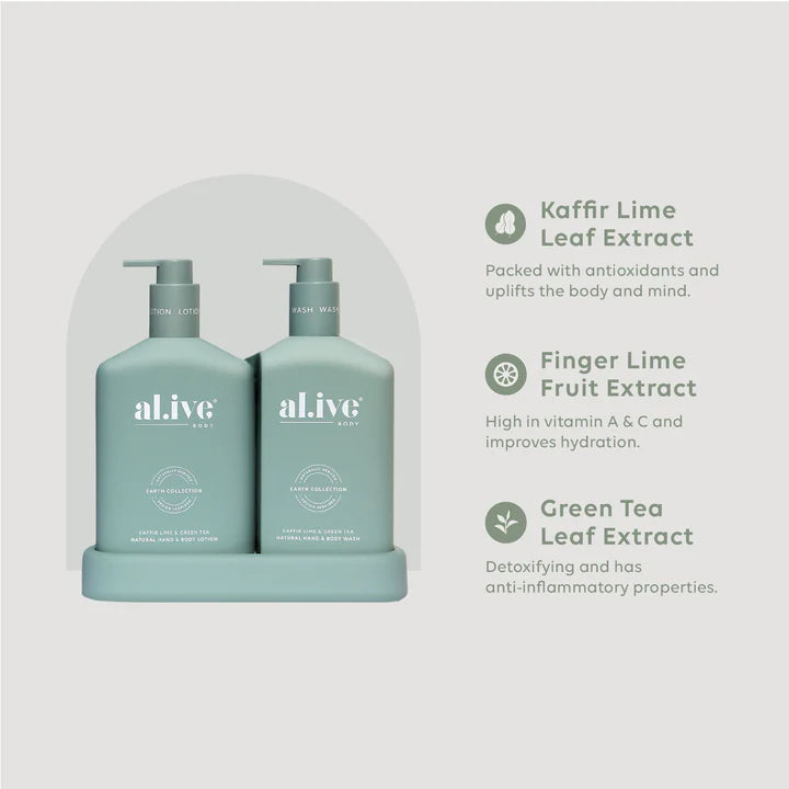 Wash & Lotion Duo - Al.ive - Kaffir Lime & Green Tea