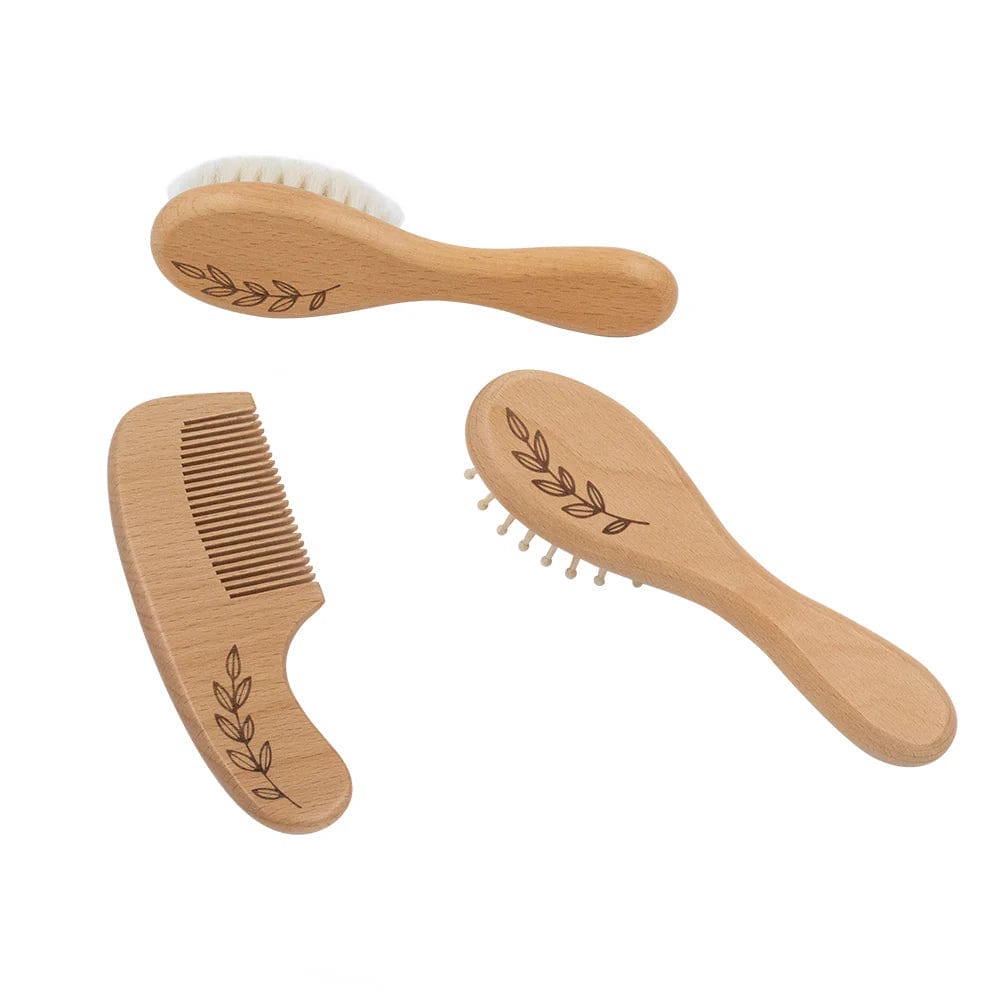 Baby Wooden Brush & Comb Set