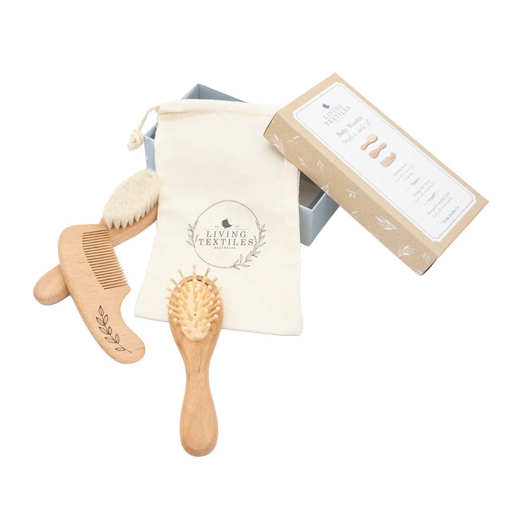 Baby Wooden Brush & Comb Set