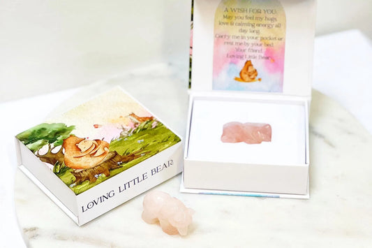 Loving Little Bear - Rose Quartz