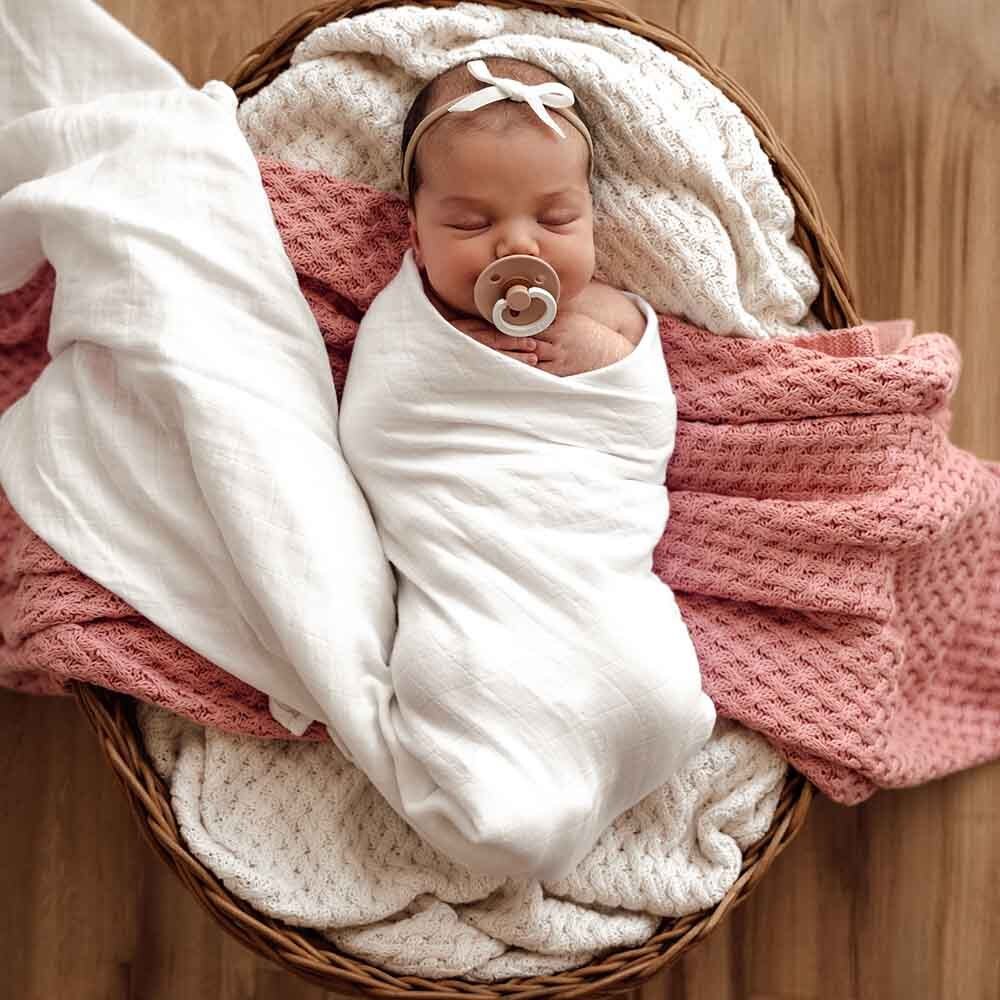 Organic Muslin Wrap - Snuggle Hunny - Milk