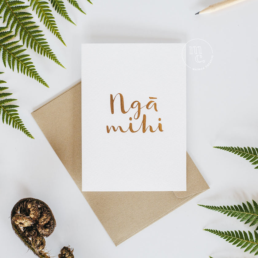 Greeting Card - Nga Mihi (Congradulations, Regards, Thank you)