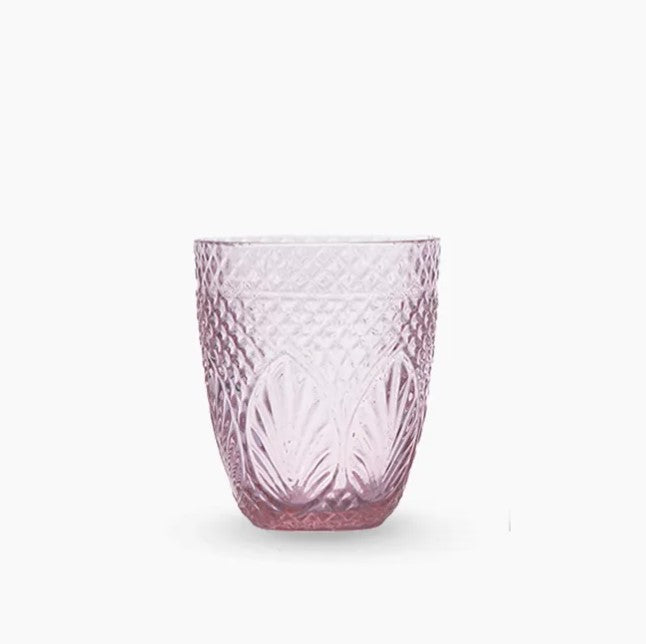 Tumbler - Glass - Vintage - Pink