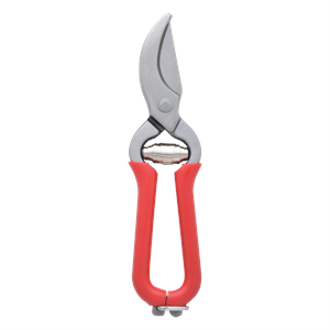 Pruner w/Red Handle Stainless 
Steel